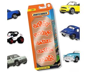 Matchbox 5-Pack of 1:64 Scale Vehicles (Assorted Styles, One Random Set), 5 Toy Car Collection of Real-World Replicas for Kids 3 Years Old & Up, C1817