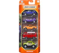 Matchbox 5 Pack Volkswagen Cars - 1:64 Scale Die-Cast Metal - Ages 3+
