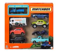 Matchbox 1:64 Scale Die-Cast Toy Cars or Trucks, Set of 8, Themed Multipack of 8 Vehicles Including 1 Exclusive (Styles May Vary), HVR81