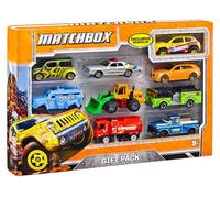 Matchbox 9-Pack Die-Cast 1:64 Scale Toy Cars, Construction or Garbage Trucks, Rescue Vehicles or Planes (Styles May Vary)
