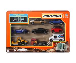 Matchbox 9 Pack Vehicles Collection of 9 1:64 Scale Die-Cast Cars