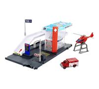 Matchbox Action Drivers Helicopter Rescue Playset with Ambulance & Helicopter