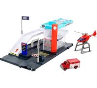 Matchbox Action Drivers Helicopter Rescue Playset with Ambulance & Helicopter