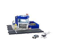 Matchbox Action Drivers Police Station Dispatch Playset with 1 Helicopter & 1 Ford Police Car, With Lights & Sounds, HHW22
