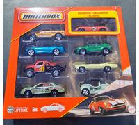 Matchbox 1:64 Scale Die-Cast Toy Cars or Trucks, Set of 8, Themed Multipack of 8 Vehicles Including 1 Exclusive (Styles May Vary), HVR81