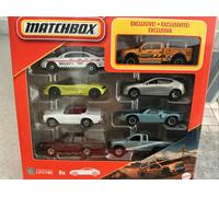Matchbox 1:64 Scale Die-Cast Toy Cars or Trucks, Set of 8, Themed Multipack of 8 Vehicles Including 1 Exclusive (Styles May Vary), HVR81