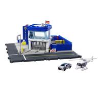 Matchbox Cars Playset, Action Drivers Police Station Dispatch, 1 Toy Helicopter & 1 Ford Police Car with Lights & Sounds