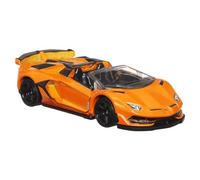 Matchbox Collectible Die-Cast Moving Parts Vehicle - Orange and Black Sports Car - 2019 Inspired by Lamborghini SVJ Roadster
