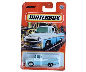 Matchbox Dodge Sweptside Pickup Truck, Blue, 1:64 Scale, 8" L x 3" W x 2" H, Ages 3+, Unisex, Cartoon Theme