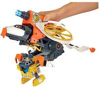 Matchbox Elite Rescue Chopper Vehicle, Orange, Toy Helicopter, Includes Water Missile Cannons & Working Claws, Ages 4+