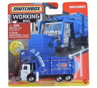 Matchbox Excavator, Working Rigs, Portable, 1:64 Scale, 3+ Kids, Unisex, 4 Inches, White/Blue