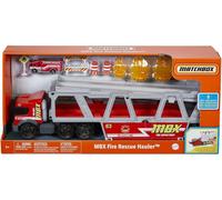 Matchbox Transporter Fire Rescue Hauler with Accessories Playset Official