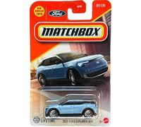 Matchbox Ford Explorer BEV Diecast Car, 1:64 Scale, Blue, 2024 Collection 07/125