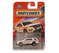 Matchbox Ford Interceptor Utility Diecast Car, 1:64 Scale, White, 2016 Model