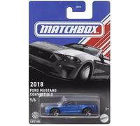 Matchbox Ford Mustang Convertible Diecast Car, 2018, Blue, 1:64 Scale