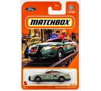 Matchbox Ford Police Interceptor [Green] (Forest Ranger Fire Rescue) 64/100, 1:64 Scale Diecast Vehicle