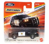 Matchbox - Ford Police Interceptor Utility - MBX Rescue 75/125 - JBT10 - Short Card - San Diego Police - Superfast Lesney - Mattel 2025-1:64