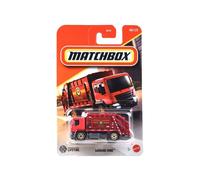 Matchbox Garbage King Dump Truck [Red] 99/125, 1:64 Scale Diecast Toy Vehicle