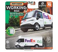Matchbox - GM BRIGHTDROP ZEVO 600 - FedEx Truck 5/16 - Working Rigs 2023 Wave 2 - Ships Bubble Wrapped in a Box