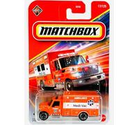 Matchbox International Terrastar Ambulance [Orange] 17/125, 1:64 Scale Diecast Toy Vehicle