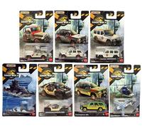 Matchbox Jurassic World Die-Cast Vehicle Set, 7 Pieces, Ages 3+, Ford Explorer, Jeep Wrangler, Mercedes-Benz, Helicopter JGL59-979C