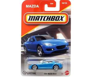 Matchbox Mazda RX-8, 1:64 Scale Diecast Car, Blue, 10/125
