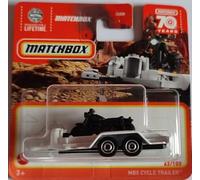 Matchbox MBX Cycle Trailer 63/100 Series 2023 with "Normal Motorcycle with Normal Bike