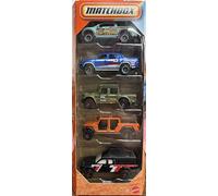 Matchbox MBX Off Road II 5 Pack [2010 Ford F-150 SVT Raptor, Toyota Hilux Pickup, Swamp Raider, '20 Jeep Gladiator, 2016 Toyota Tacoma] - 1:64 Scale Diecast Toy Vehicles