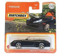 Matchbox MBX - Porsche 911 Carrera Cabriolet - Black 54/100 - GXM72 - Superfast - Lesney - 2021 - Short Card