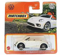 Matchbox MBX - VW - 2019 Volkswagen Beetle Convertible - White Metallic 27/100 - GXM45 - Superfast - Lesney - 2021 - Short Card