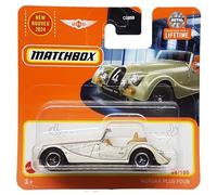 Matchbox - Morgan Plus Four - MBX Showroom 66/100 - HVN30 - Short Card - Gold Silver Metallic - Superfast Lesney - Mattel 2024-1:64