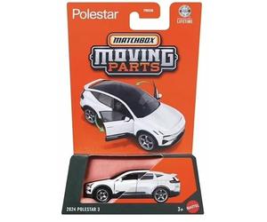 Matchbox Moving Parts 2024 Polestar 3 Die Cast Vehicle, White, 1:64 Scale