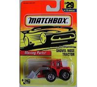 MATCHBOX MOVING PARTS! RED/GRAY SHOVEL NOSE TRACTOR #29