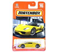 Matchbox - Porsche 918 Spyder - Yellow - Matchbox 70 Years - 2023 - Mint/NrMint - Ships Bubble Wrapped in a Correctly Sized Box
