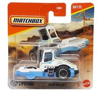 Matchbox - Road Roller - MBX Construction 50/125 - JBT19 - Short Card - Construction Site Vehicle - Road Roller - Superfast Lesney - Mattel 2025-1:64