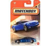 Matchbox Tesla Model S Diecast Car, 1:64 Scale, Blue, 42/125