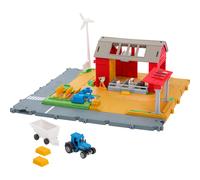 Matchbox Toy Car & Playset Action Drivers Farm Adventure with 1:64 Scale Tractor & Trailer 2 Hay Bales & Detachable Goat Horse & Cow Figures & Soun