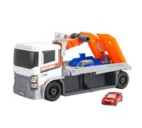Matchbox Toy Car & Playset, Action Drivers Tow & Repair Truck with 1:64 Scale Toy Audi TT RS Coupe, Working Crane & Diagnostic Machine, HRY43