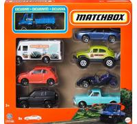 Matchbox 1:64 Scale Die-Cast Toy Cars or Trucks, Set of 8, Themed Multipack of 8 Vehicles Including 1 Exclusive (Styles May Vary), HVR81