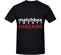Matchbox Twenty Disease Soul Album Cover Men Crew Neck Big Tall Tee Black(X-Large)