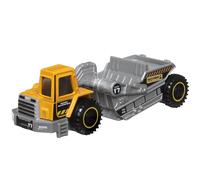 Matchbox Working Rigs Die-Cast Vehicle - MBX Road Scraper Construction Truck ~ Yellow and Gray ~ 70th Anniversary Series