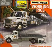 Matchbox Working Rigs International Durastar 4400 Flatbed Transporter in White,unisex