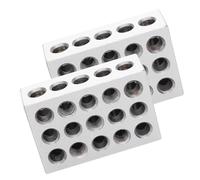 Matched 1-2-3 Blocks, Precision Steel 1 Pair 1-2-3 Blocks 23 Hole Matched 0.0002in Machinist 123 Jig Ultra Accuracy Industrial Supply, V Blocks