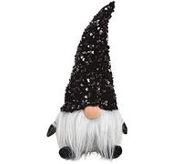 matches21 Gnome Decorative Christmas Gnome Figure Christmas Decoration Advent Decoration Grey Black Textile 1 Piece 14 x 29 x 11 cm
