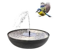 matches21 HOME & HOBBY Solar Fountain Set - 45 cm Bowl - Anthracite - Floating Solar Fountain - Outdoor Garden Decoration