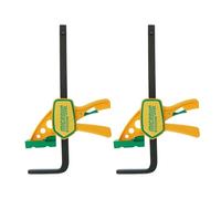 MatchFit GRR-rip Clamps by Microjig, 2-Pack, Dovetail Track Clamps, Squeeze Action Dovetail Clamps for Jigs, Sleds, Workbenches, DVC-625QCK2, Yellow