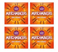 Matchhmakers Zingy Orange 120g - The Perfect Christmas Treat For Nibbling And Sharing. Buy For That Special Someone Or The Whole Family - Pack of 4 x 120g