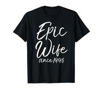 Matching 28th Anniversary Couples Gifts Epic Wife Since 1996 T-Shirt