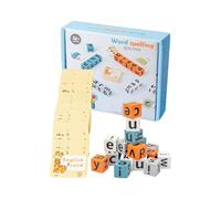 Matching Alphabet Game - Interactive 2-Player Preschool Learning Toy, Wooden Spelling Activity For Kids, Fun Educational Table Game For Home, For Boys Girls Indoor Play Birthday