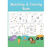 Matching and Coloring Book - Draw a Line to Match the Pictures: Animals, Musical Instruments, Food, Construction Vehicles, Pets and More! (Discover Learning Workbooks)